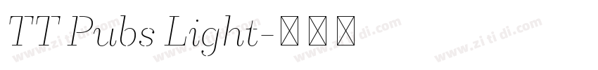 TT Pubs Light字体转换 TT Pubs Light字体转换